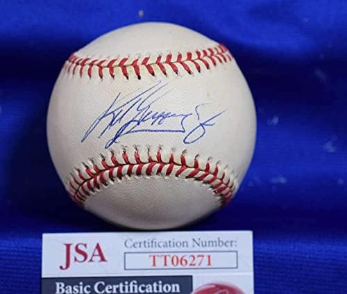 Ken Griffey JR JSA Orted Autograph American liga Oal potpisan bejzbol - autogramirani bejzbol