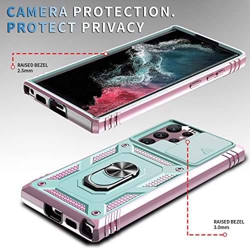 Torbica Daweixau za Galaxy S22 Ultra, otporni na udarce otporan na klizni objektiv zaštitni poklopac za