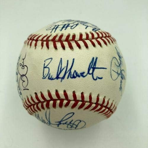 Derek Jeter Mariano Rivera Cour Four Rookie 1995 Yankees potpisao je bejzbol JSA - autogramirane bejzbolls