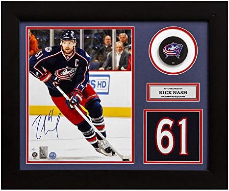 Rick Nash Columbus plave jakne potpisuju 20x24 broj broja / 61 - autogramirani NHL dresovi
