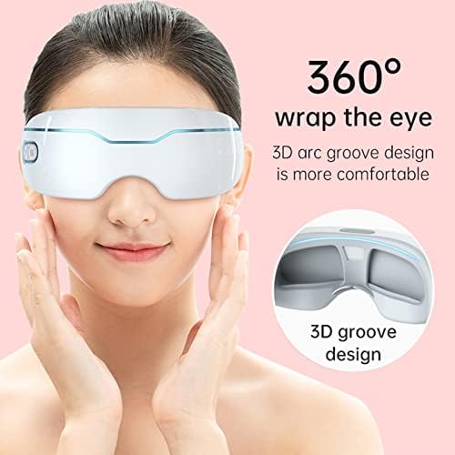 Edspix masažer za pare s toplinom Smart Steam Eye Mask za umor suho oči smanjuje tamne krugove Torbe za