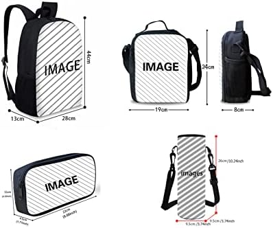 INSTANTARTS dečiji ruksaci Planet Galaxy Print 4kom / set školske torbe za ručak sa olovkom rukav za flašu