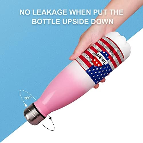Američka državna zastava i Trump 17oz Sportska boca za vodu od nehrđajućeg čelika vakuum izolirana cola