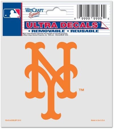 WinCraft MLB New York Mets 84410010 Decal za višestruke upotrebe, 3 x 4