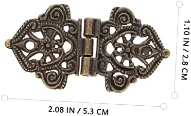 Doitool 100 kom Dekorativni šarki Hins brončani dekor retro ukras drvna oprema Mali nakit za poklon sanduk