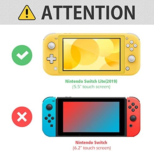 Joto [3 Pack] zaštitnik ekrana za Nintendo Switch Lite, kaljeno staklo za zaštitu ekrana od kaljenog stakla, Zaštita ekrana od pravog stakla od zaobljenog ruba za Switch Lite 2019