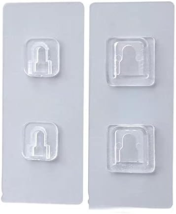 Xszon Creative Prozirna bez značajne kuke kuhinje u kupaonici Prozirni zid viseći ljepljivi kaputi za kuke Besplatno probijanje palica kuka za kuku dvostrukog kolica