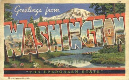 Pozdrav iz, Washington razglednice