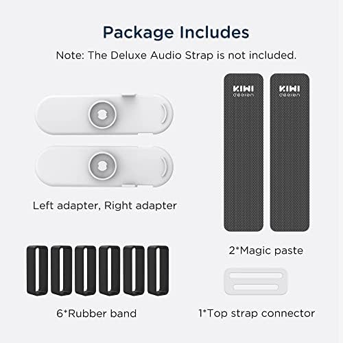 Kiwi Design Deluxe Audio Strap adapter komplet Kompatibilan je s Quest 2 dodacima