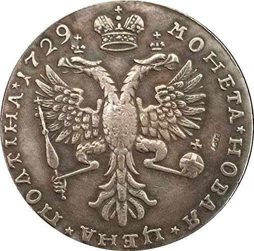 1729 PETER II Rusija Coins Coins za kućni sobni uredski dekor