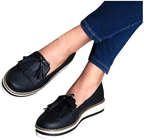 Ženske ravne cipele ravne cipele ženske Tassel japanske ravne čipke Casual okrugle cipele Casual cipele