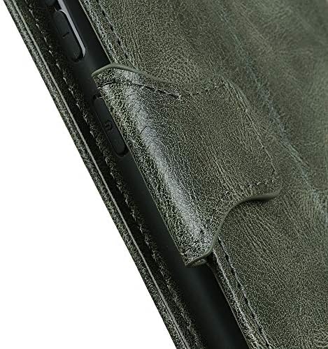 Hongxinyu LG Velvet Case, Retro novčanik Folio Flip kožna magnetna kopča tanka stražnji poklopac ugrađeni