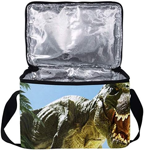 Izolirani Dinosaurus za višekratnu upotrebu 3D torbe za ručak Cooler Bag Bento bag Lunch box, prijenosni