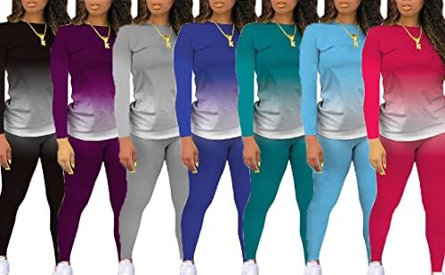 Dvaemalligo Dvije komadne odjeće za žene Jogger Outfit TrackSits tweatsuits i duks sportski setovi