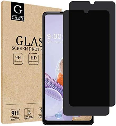 [2 pakovanja] GLBLAUCK Zaštita ekrana za privatnost za LG Stylo 6, Anti-Spy 9H štitnici od kaljenog stakla od tvrdoće za LG Stylo 6