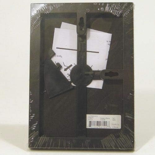 Lorence Frames Lopsse kolekcija 5 x 7 Crna plastična okvir za slike, 5 x 7