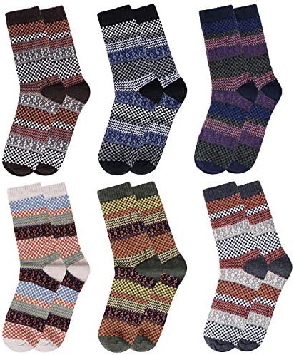 6 pari zimskih čarapa za muškarce vunene čarape za muškarce termalne nordijske čarape za muškarce