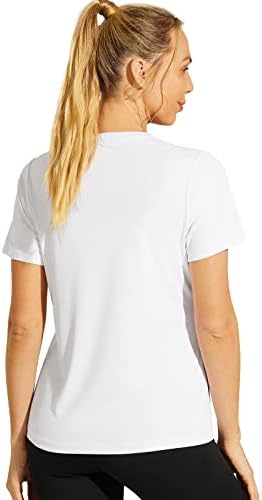 Haimont ženske atletske majice s kratkim rukavima, lagane suho fit crew vrat majice, majice Wicking tees