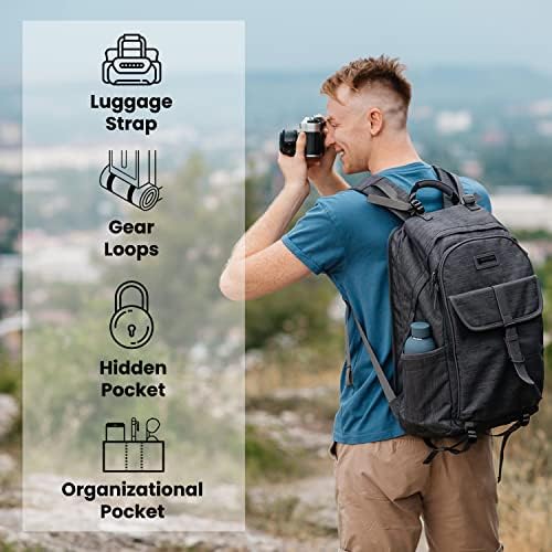 Nordace Comino Travelpack putni ruksak za muškarce i žene sa USB priključkom za punjenje, vodootporan-izuzetno prostran ruksak za Laptop za putovanja, ruksak i svakodnevna putovanja