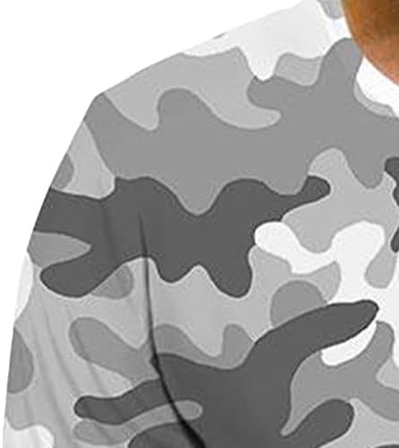 Maiyifu-GJ muški Camo Crewneck Atletska majica Stretchy maskirne majice kratkih rukava Soft Work Vojne pulover