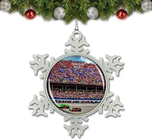 Umsufa SAD America Talladega Alabama Speedway Božić Ornament Tree Decoration Crystal Metal suvenir poklon