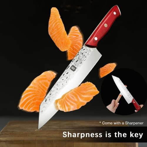 Tivoli kovani noževi postavljaju nož za klečanje sa japanskim japanskim kiritsuke nožem