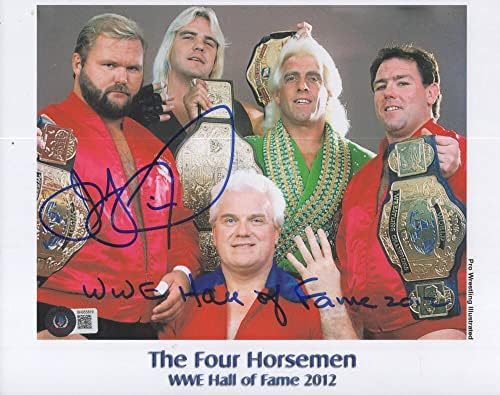 JAMES J. DILLON WWE HALL of FAMER FOUR HORSEMAN potpisan 8X10 PHOTO BECKETT BH055819