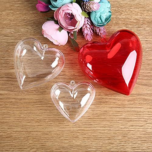 15 komada Clear Plastic Fillable Ball Heart Shape Valentine pokloni DIY Craft Božić vjenčanje party dekor