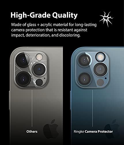 Ringke staklo za zaštitu kamere kompatibilno sa iPhoneom 12 Pro, kamera sočiva od kaljenog stakla za zaštitu