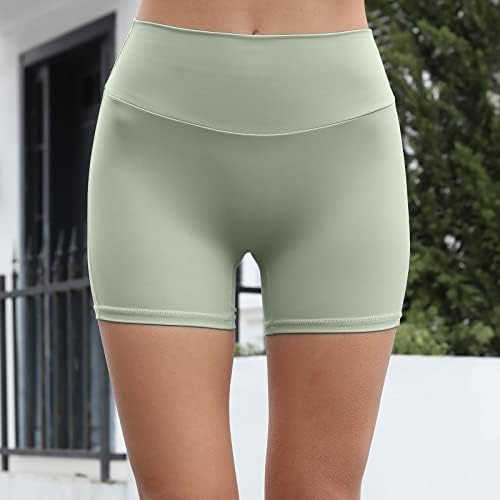 Visoki struk rastezljive joge hlače za žene ljetne elastične pojaseve za podizanje sportova sportske kratke
