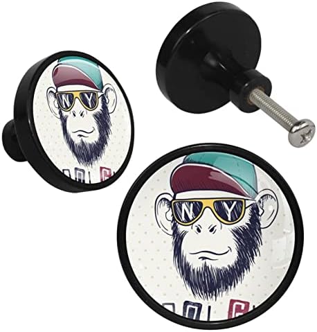 Lagerery dugmad za fioke Cool majmun dugmad za ormariće za vrtiće komoda dugmad okrugla dekorativna dugmad