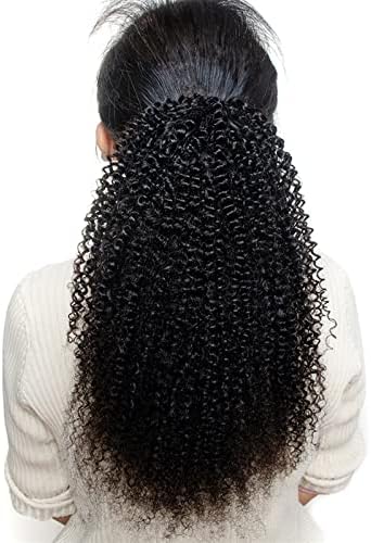 Hihelo komadi za kosu za žene 12-26 inča Afro Kovrčavi rep ekstenzije za kosu s vezicama češalj za kosu
