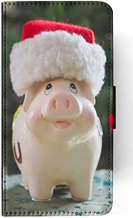 Svinja na Božić FLIP novčanik Navlaka za telefon za Samsung Galaxy S22 5G