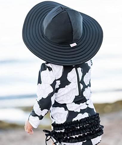 RuffleButts® Baby/Toddler Girls UPF 50+ zaštitni za sunce Široki obod kupaćih kostima šešir za sunce