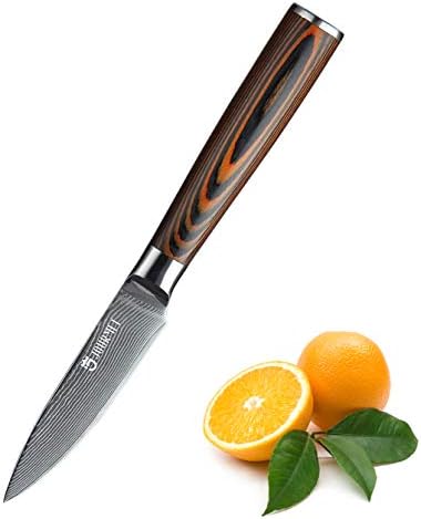 JOURMET 3-1 / 2 Damask paring nož sa japanskom VG10 Super Steel Core, profesionalna ručka ručno rađena ručna