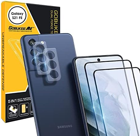 [2+2 Pakovanje] GOBUKEE za Samsung S21 FE 5G Zaštita ekrana kaljeno staklo + štitnici za sočiva kamere [otključavanje
