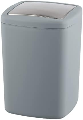Falke Wenko Barcelona kanta za kupatilo sa poklopcem 8.5 L siva Plastika otporna na lomljenje 20.5 x 28.5