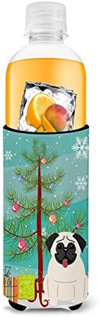 Caroline's bysures BB4129MUK veseli božićnu pug kremu Ultra Hugger za tanke limenke, može li hladnjak rukav