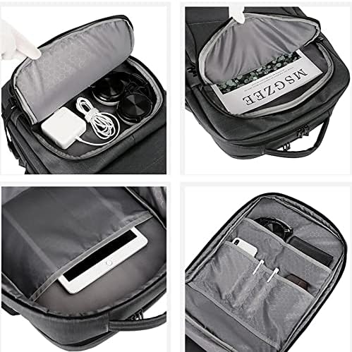 15,6 inčni ruksak za laptop USB punjenje vodootpornim poslovnim rancsack najlonskim laganim muškarcima Putnička