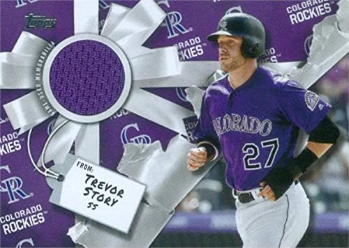 Autograph Warehouse 652697 Trevor Story Player Istrošeno Memorabilia Patch Baseball Card - Colorado Rockies