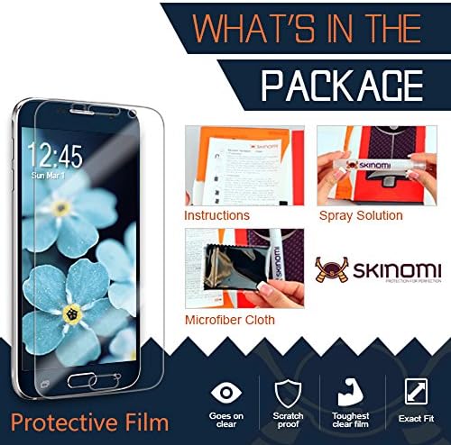 Skinomi zaštitnik ekrana kompatibilan sa Apple iPhone Pro 12 Clear TechSkin TPU Anti-Bubble HD filmom