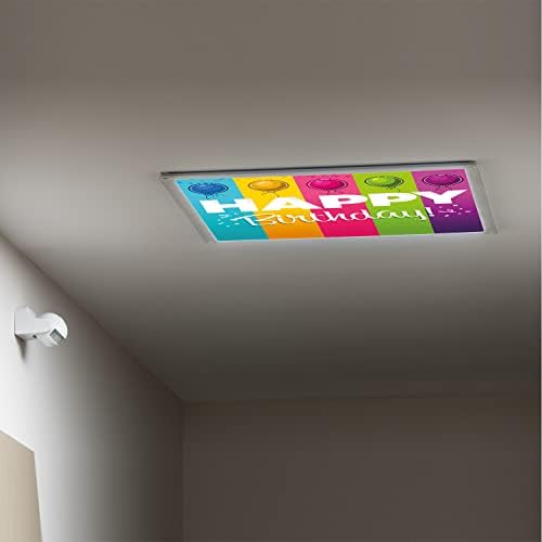 Prekrivači za fluorescentno svjetlo za kancelariju u učionici-rođendanski uzorak-poklopci za fluorescentno