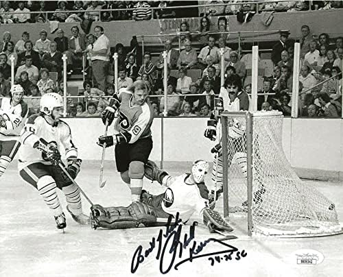 Bob Kelly potpisao FILADELPHIA FLYERS 8x10 Fotografirani pas pasa JSA - AUTOGREMENT NHL Photos