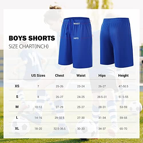 Tyctos Boys Atletski kratke hlače Elastične košarkaške kratke hlače Brze suhe mladove kratke hlače Sportske