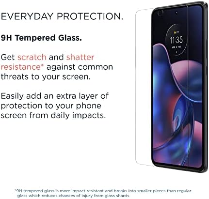 Motorola Edge meka zaštitna crna torbica i paket zaštitnika ekrana 2022)