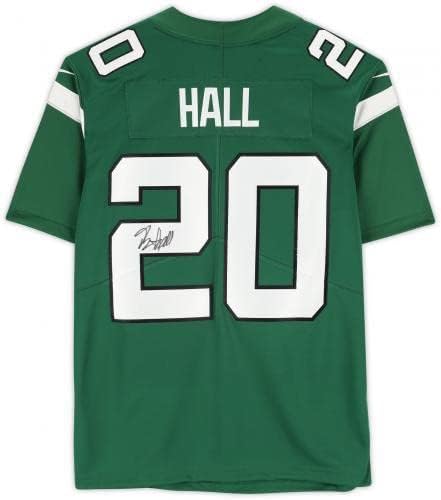Uokvirena Breece Hall New York Jets autografirani zeleni Nike Limited Jersey - autogramirani kolege dresovi