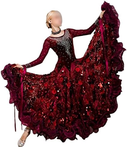 CCBuy ballroom Dance Tactinus Haljina Viense Waltz haljina haljina Fringence Dance Wear Wear Girls Dance Kostim