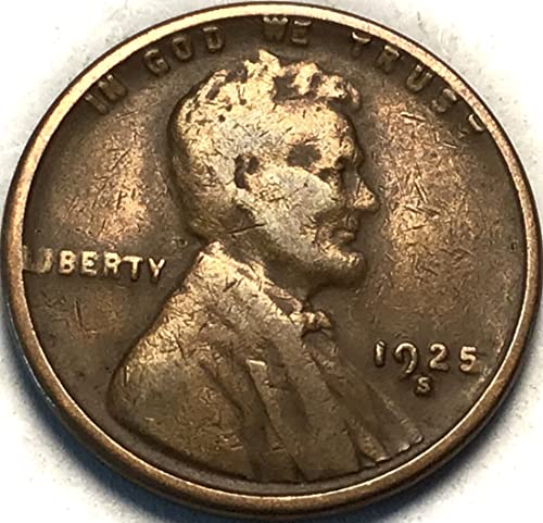 1925. Lincoln pšenični cent Penny prodavac vrlo dobro