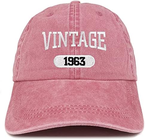 Trendy prodavnica odjeće Vintage 1963 vezena 60. rođendan meka kruna oprana pamučna kapa