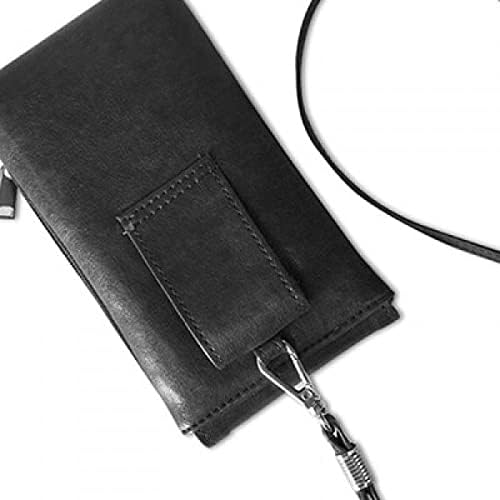 Italija Venecija Znamenitosti Nacionalni uzorak Telefon novčanik torbica Viseće mobilne torbice Crni džep